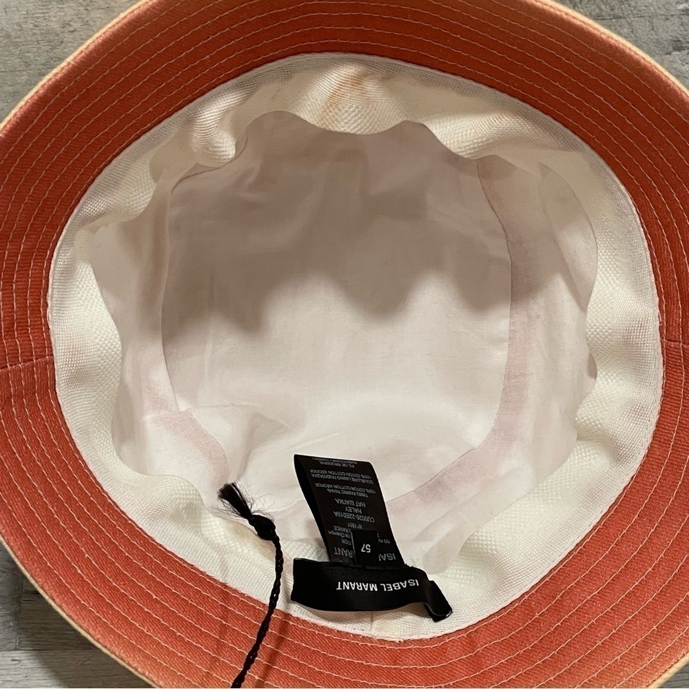 ISABEL MARANT Haley Cloudy Cotton Logo Bucket Hat - Picture 8 of 8